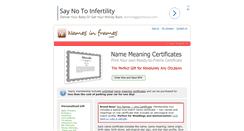 Desktop Screenshot of namesinframes.com